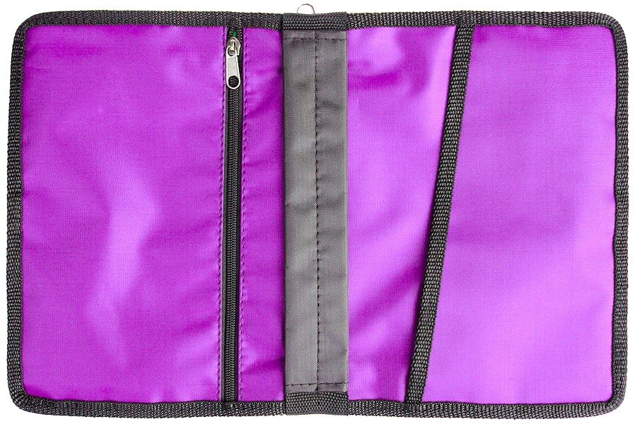 Чехол-сумка с ручкой на молнии для библии из гидронейлона цвет фуксия, размер 14*20 см.  Для библии 043-046 формата (12,5х18см)
