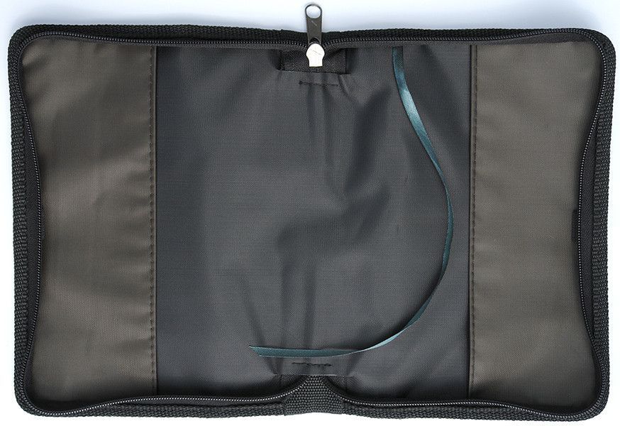 Чехол-сумка с ручкой на молнии для библии из гидронейлона цвет синий, размер 14*20 см.  Для библии 043-046 формата (12,5х18см)