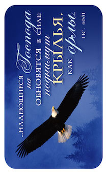 Календарь карманный на 2023 год «…надеющиеся на Господа обновятся в силе» орел