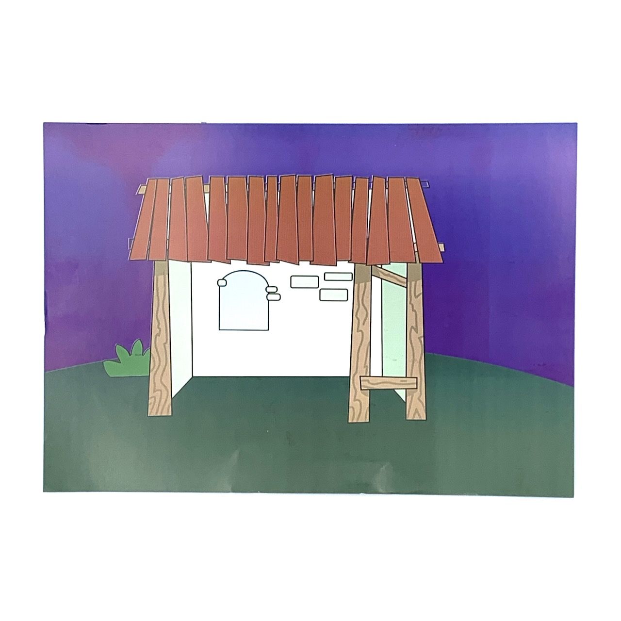 Рождественская история. Поделка с наклейками. Карточки, наклейки, задания. Для детей 4+