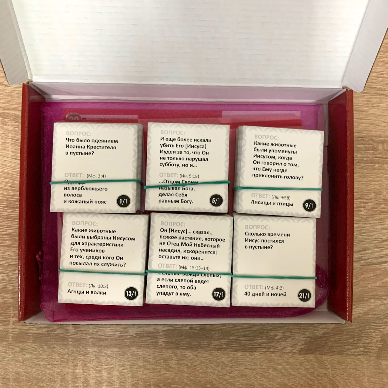 Настольная игра. Библейское лото. Иисус из Назарета. Для детей 10+