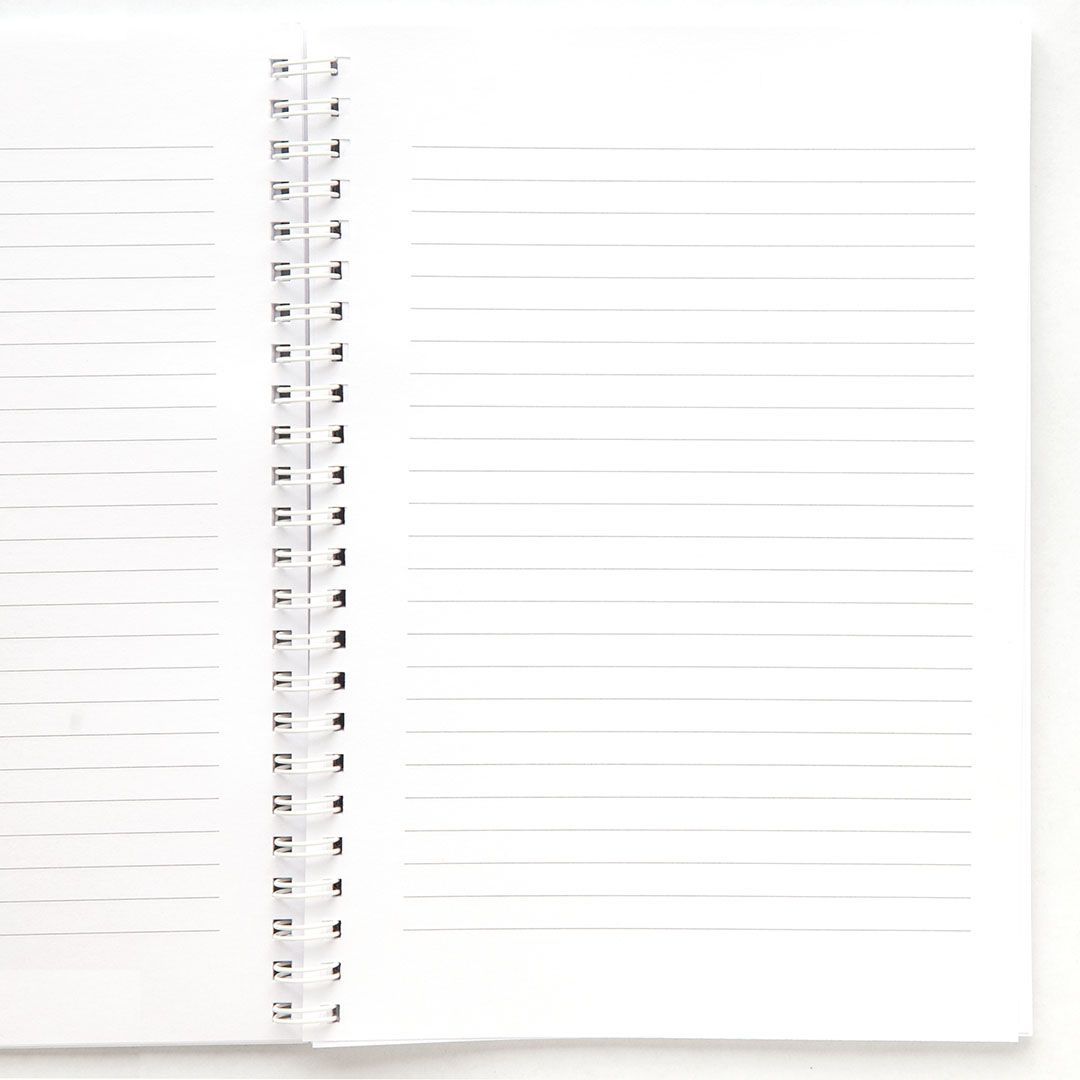 Тетрадь А5 формата на пружине, внутренний блок в линейку, 50 листов "Все у вас да будет с любовью. 1 кор 16:14