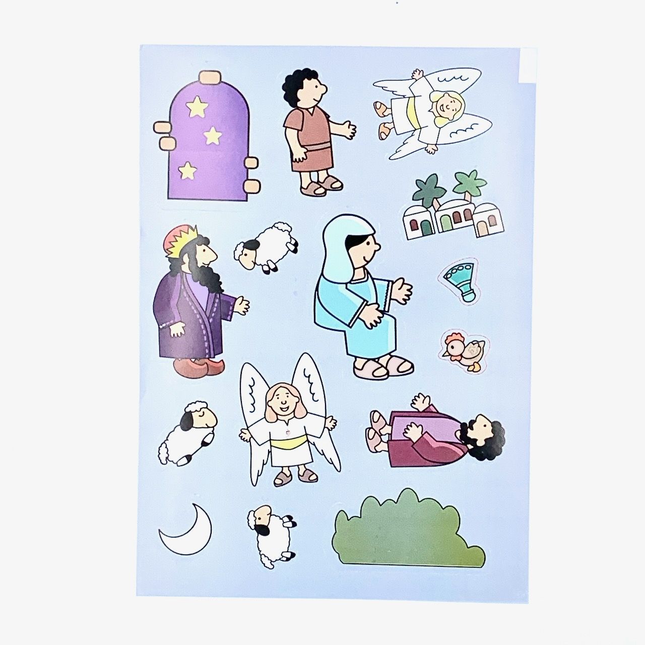 Рождественская история. Поделка с наклейками. Карточки, наклейки, задания. Для детей 4+