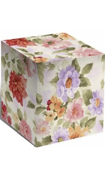 Подарочная цветная  коробка для кружки "Цветы-Акварель"