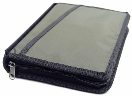 Чехол-сумка с ручкой на молнии для библии из гидронейлона цвет темный хаки, размер 14*20 см. Для библии 043-046 формата (12,5х18см)