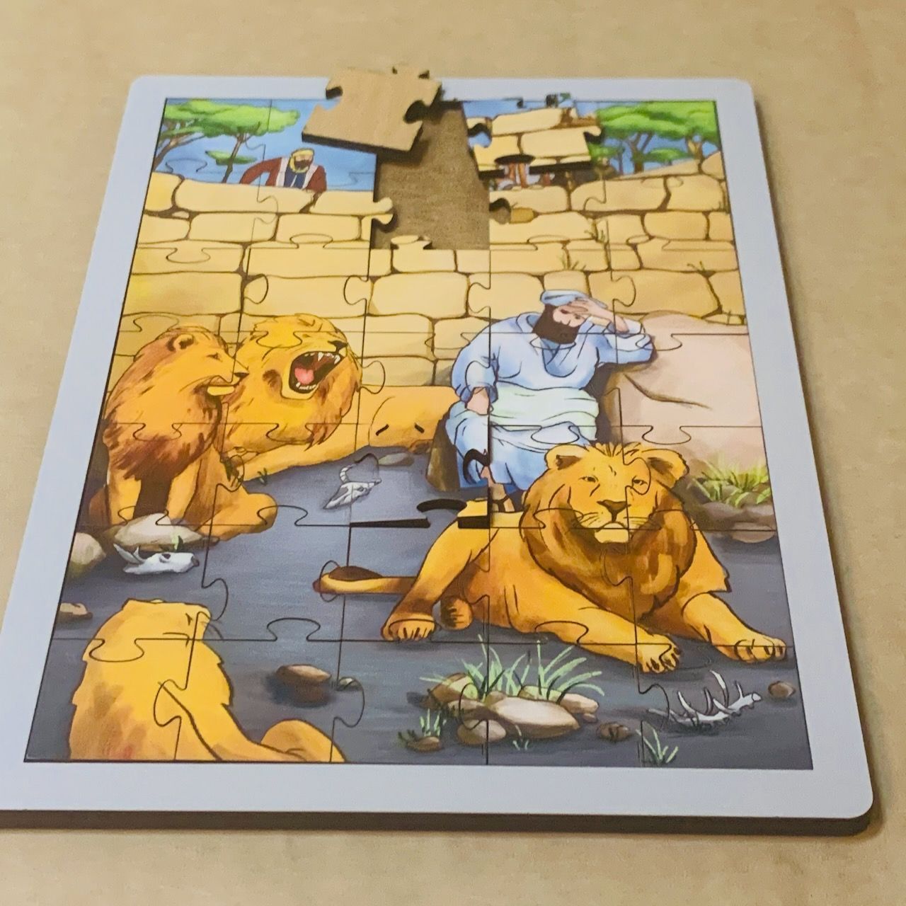 Пазл деревянный "Даниил", размер в собранном виде 150*210 мм, 35  пазлов, для детей 3+