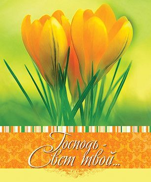 Открытка маленькая №347 - Господь - Свет твой