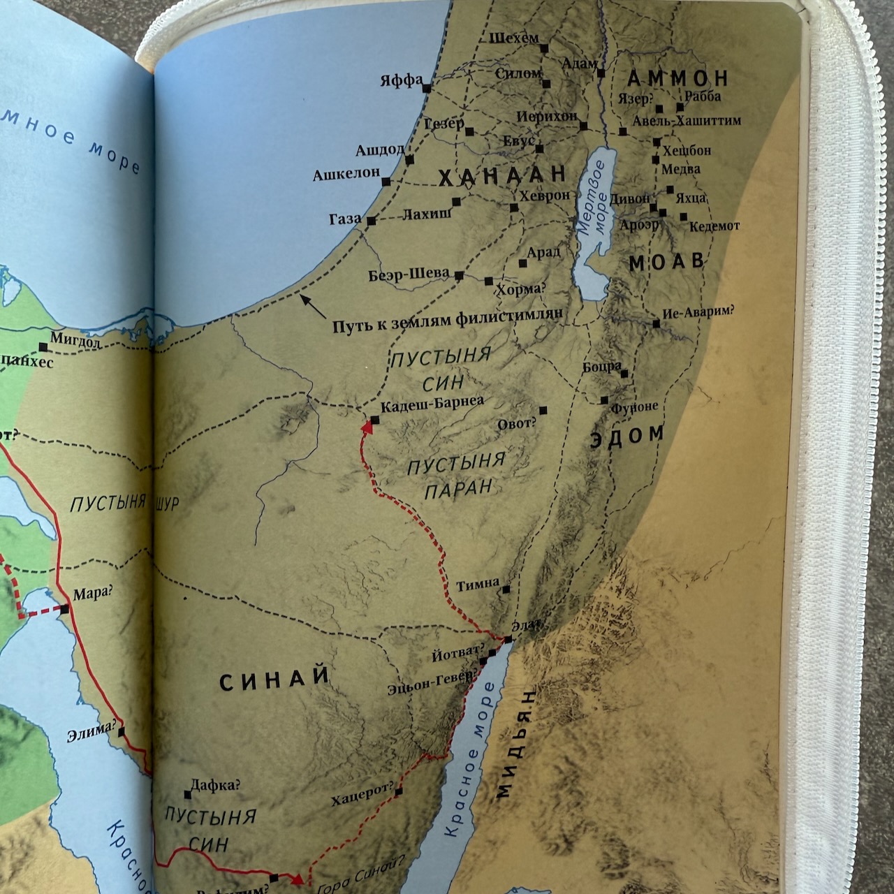 Библия в современном русском переводе 061zti под редакцией Кулакова. Кожаный переплет на молнии с индексами, золотые страницы, Большой формат 162*220 мм, цвет белый