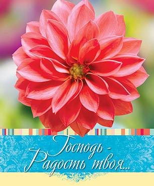 Открытка маленькая №348 - Господь - Радость твоя