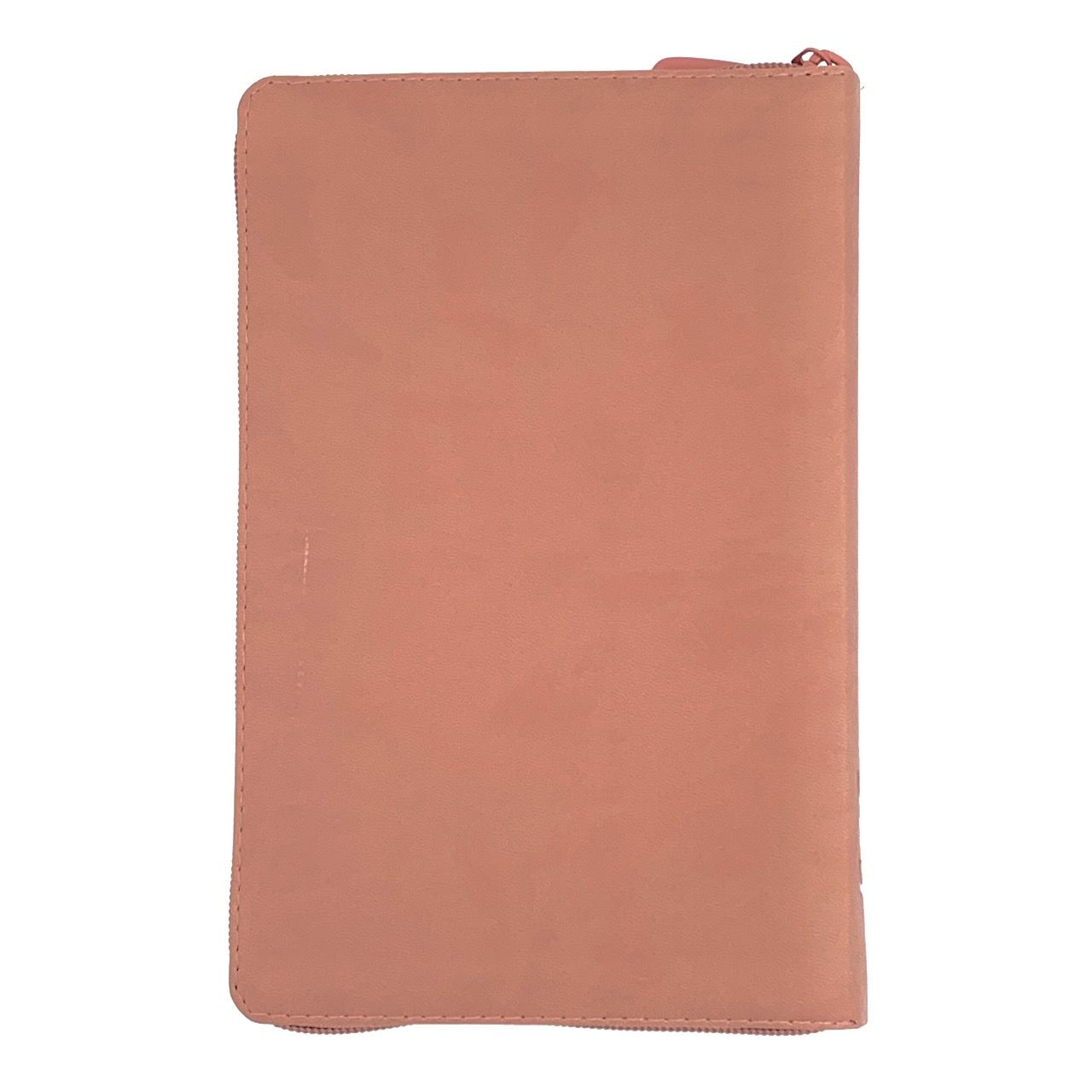 Библия 055zti код 24055-20 термо штамп "сердце", переплет из искусственной кожи на молнии с индексами, цвет персиковый, средний формат, 143*220 мм