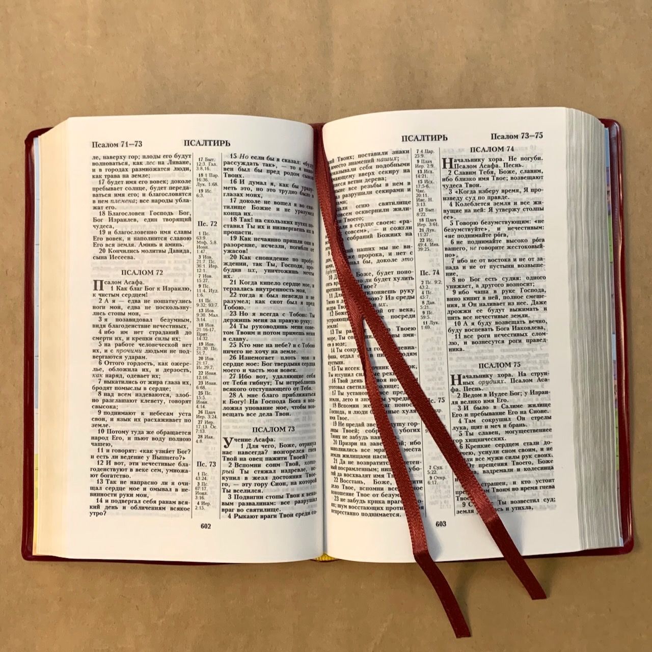 Библия 048 код E7 надпись "библия", переплет искусственной кожи, цвет бордо, формат 125*190 мм, золотой обрез, синодальный перевод, паралельные места по центру страницы, 2 закладки, шрифт 10-11 кегель, цветные карты