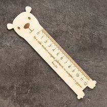 Линейка деревянная "Медвежонок" - 12 см "Не о себе только каждый заботься, но каждый и о других" Флп 2:4