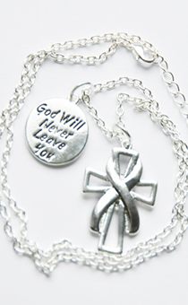    "God'll never leave you" +  , : ,  