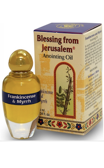 Елей помазания из Израиля с ароматом Ладана и Мирра (малая колба, 12 мл) (очень ароматный, возможно использование вместо парфюма)