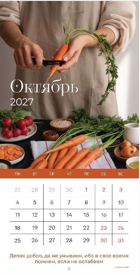 Календарь перекидной на скобе Женский "Любима, Избрана, хранима" на 29*29 см на 2027 (планер) на 12 листах