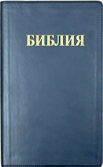 Библия 065 (большой формат, крупный шрифт, гибкий переплет из искусственной кожи, цвет черный, золотые страницы, 160*230 мм) 