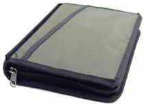 Чехол-сумка с ручкой на молнии для библии из гидронейлона цвет темный хаки, размер 14,4*22,2 см. Для библии 051-053 формата (14х20см)