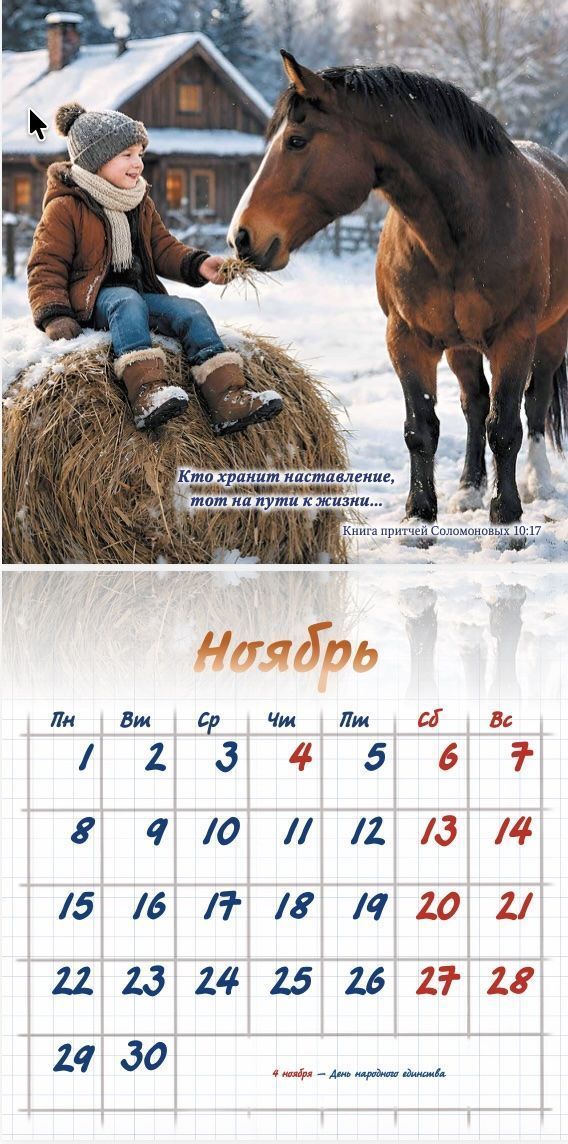 Календарь перекидной на скобе "Детский" на 29*29 см на 2027 год (планер) на 12 листах