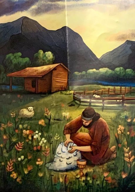 Пазл "Гедеон", размер в собранном виде 150*210 мм, 35  пазлов, для детей 3+,  упаковано в подарочный мешочек