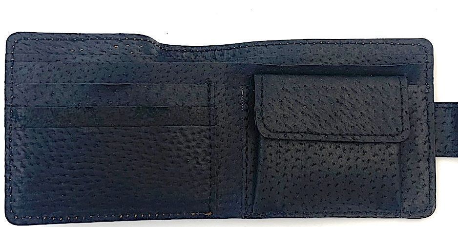 Портмоне на кнопке (натуральная кожа). Термо штамп "Что посеешь то пожнешь", отделение для банкнот + отделение для мелочи + 3 отделения для карточек, цвет черный