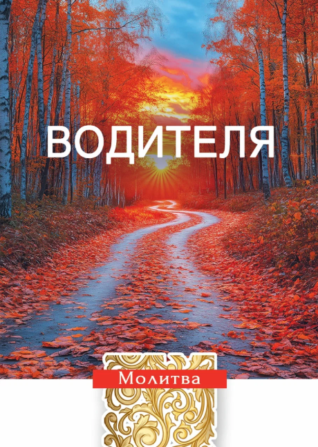 Открытка малая "Молитва Водителя " 192941