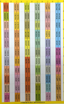 Индексы для Библии (метки,  указатели книг в библии) разноцветные для Библии без порезки (разноцветные)