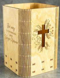 Карандашница - Все могу в укрепляющем меня Иисусе Христе (Крест)