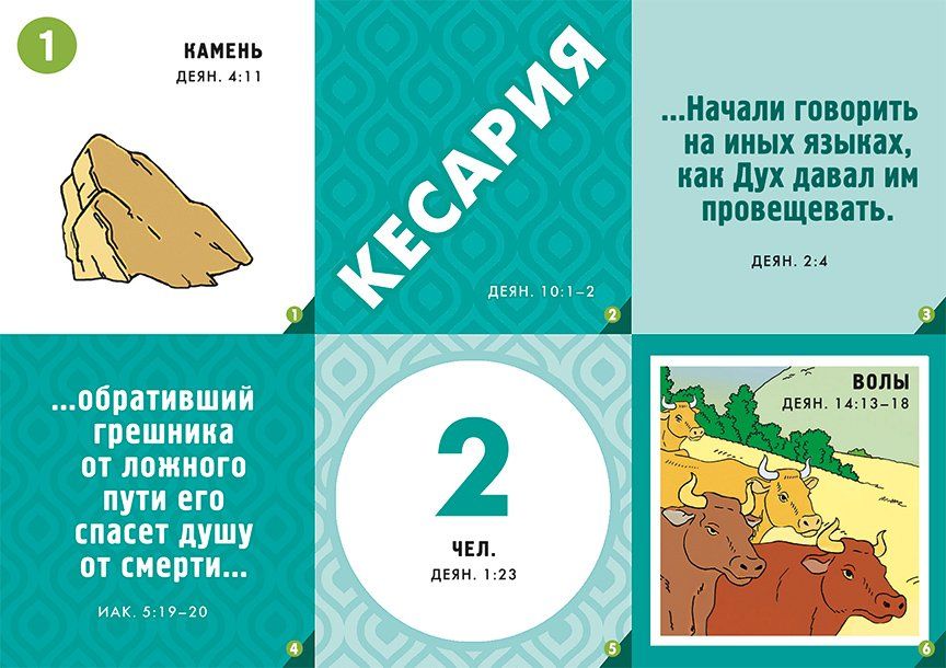 Настольная игра. Библейское лото. Новозаветная церковь. Для детей 10+