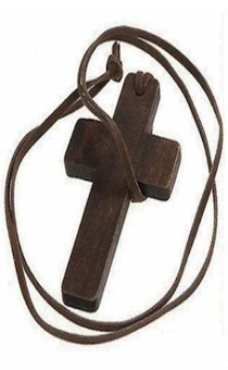 Кулон "Крест большой деревянный"
