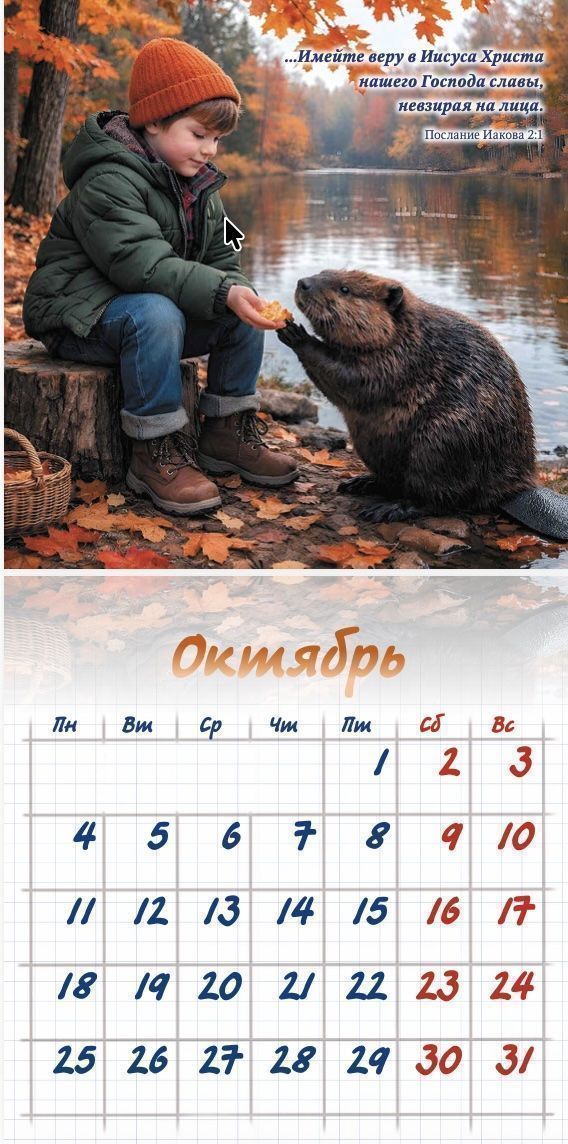 Календарь перекидной на скобе "Детский" на 29*29 см на 2027 год (планер) на 12 листах