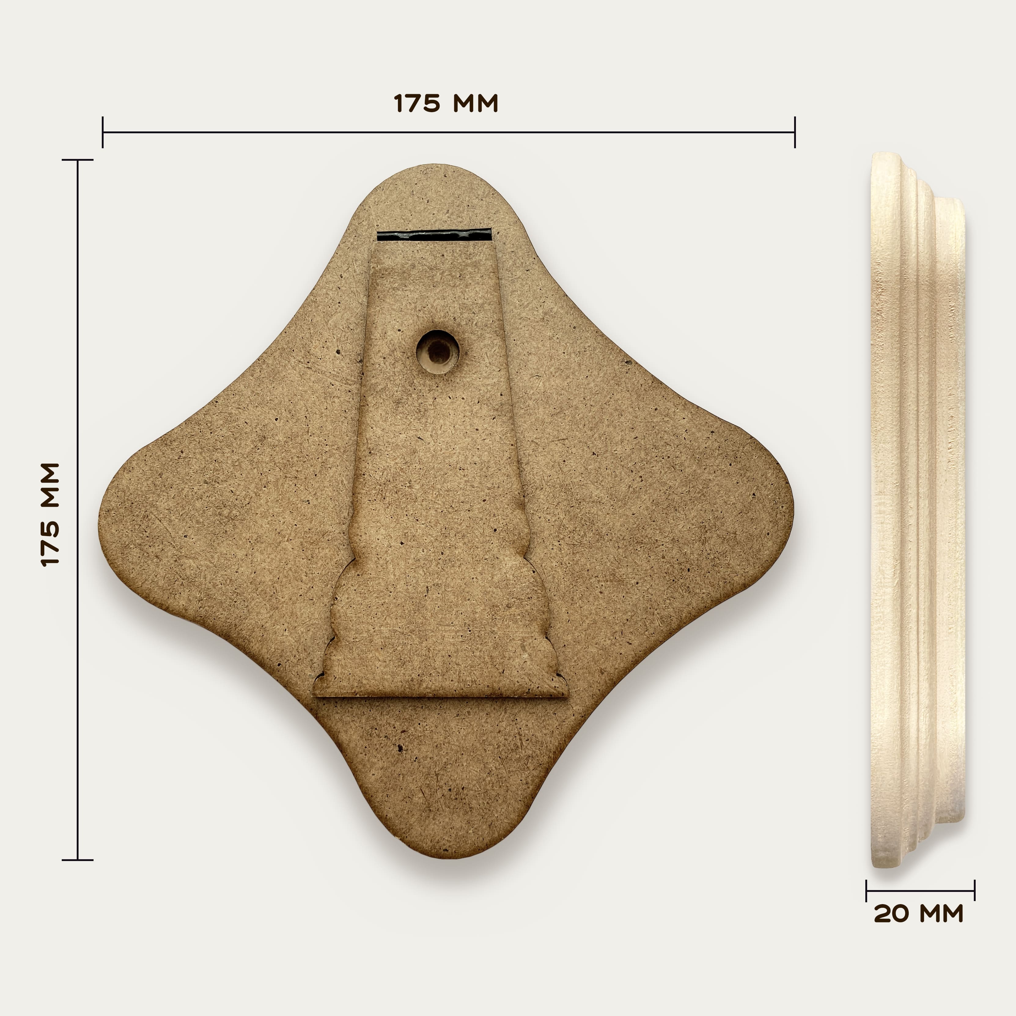 Молитвенная скрижаль в виде ромба из дерева  "Господь - твердыня моя и прибежище мое, Избавитель мой, Бог мой, - скала моя; на Него я уповаю; щит мой, рог спасения моего и убежище мое." Пс 17:3. Цвет белый жемчуг