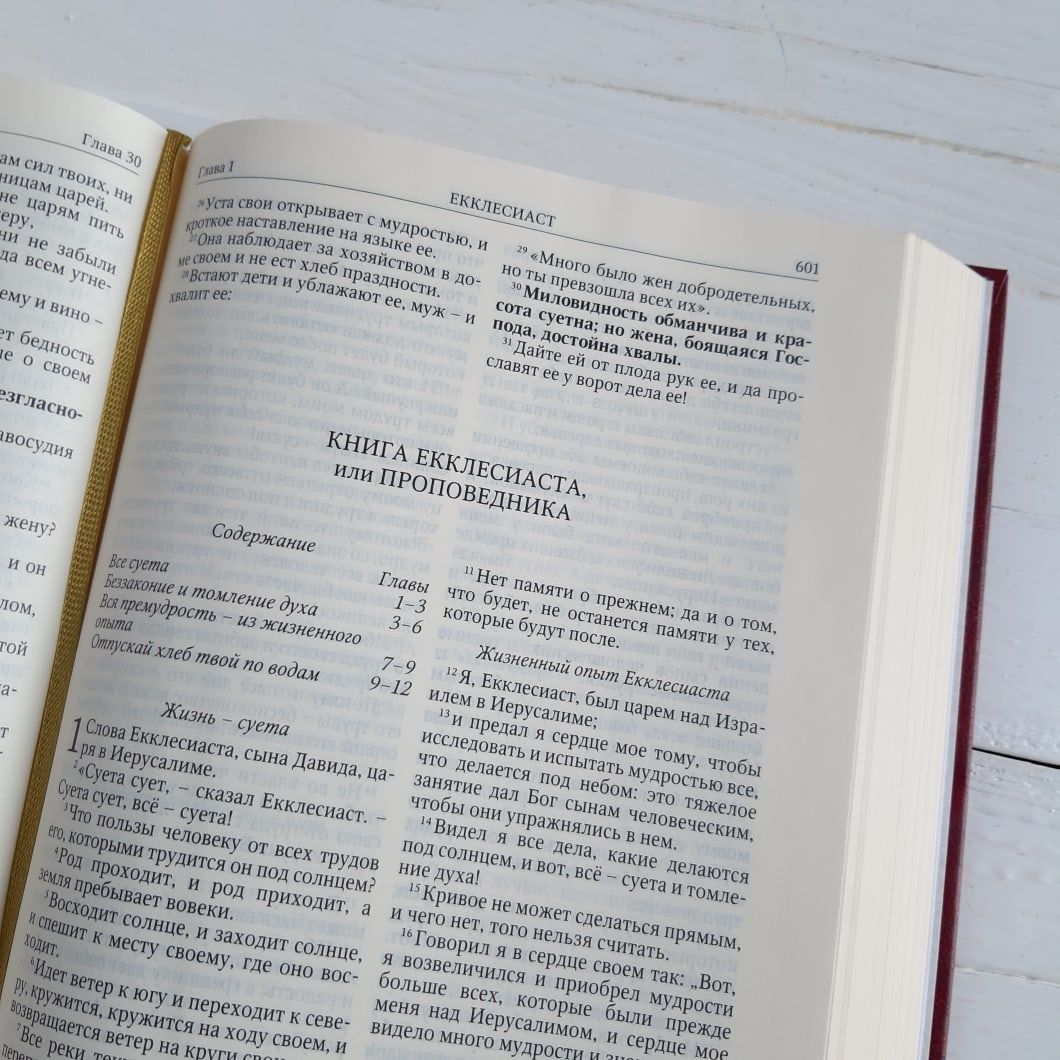 Библия (юбилейное издание, 073) большой формат, крупный шрифт, слова Иисуса выделены жирным, разм. 15*22,5 см, закладка