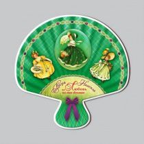 Магнит-картина двухслойный "Вера, Надежда, Любовь, но Любовь из них больше" - дети, RM-17