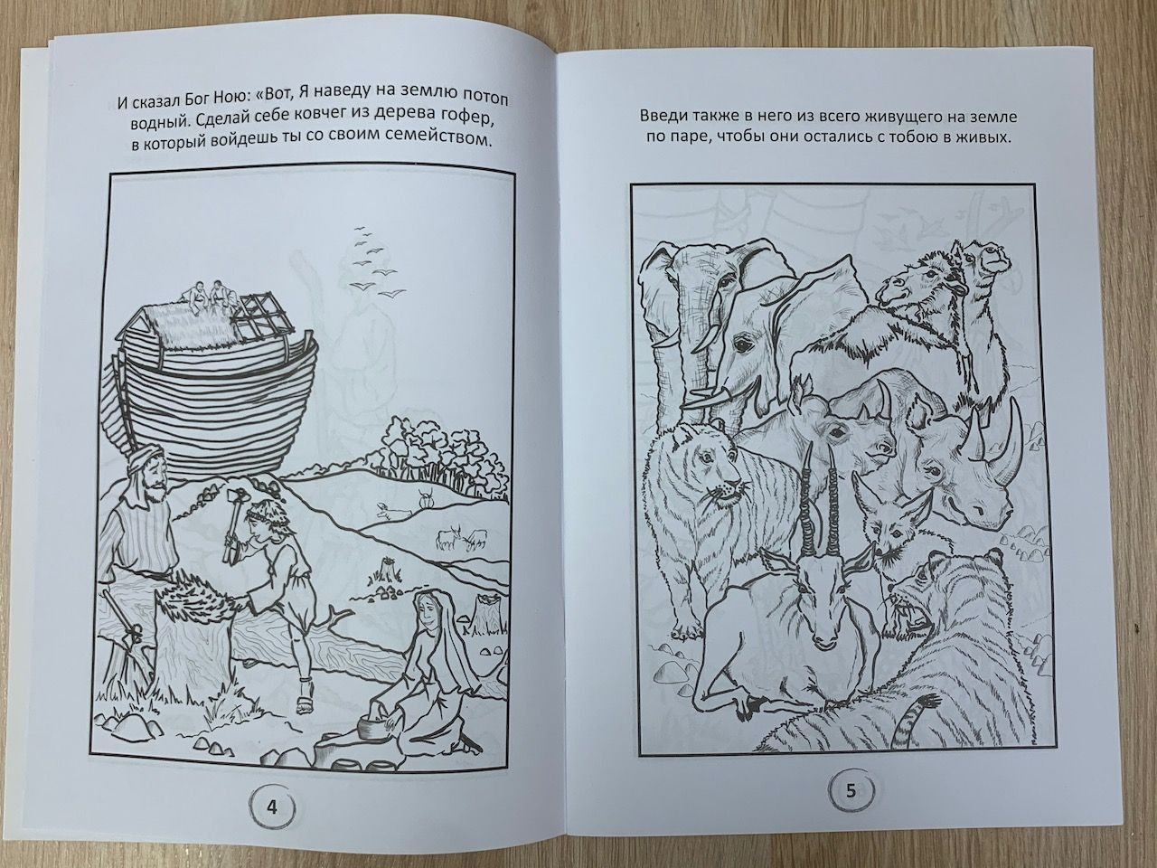 Ноев ковчег (книжка-раскраска)