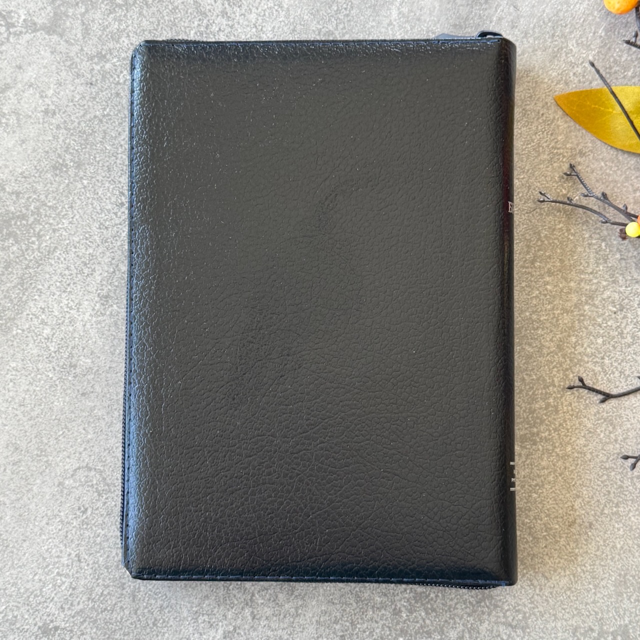 Библия в современном русском переводе 061zti под редакцией Кулакова. Кожаный переплет на молнии с индексами, серебряные страницы, Большой формат 162*220мм, цвет темно-синий